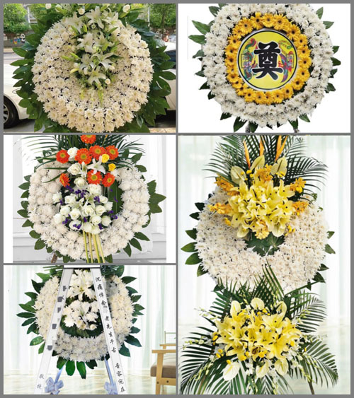 湖北黄冈市浠水县团陂镇帅铺村花圈速递